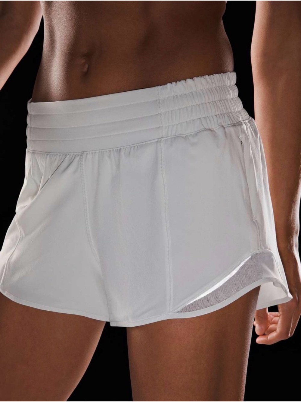 Lululemon Hotty Hot White Shorts with Lining Size 6